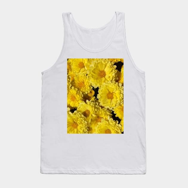 Mums yellow flowers Mother's day Tank Top by robrush47